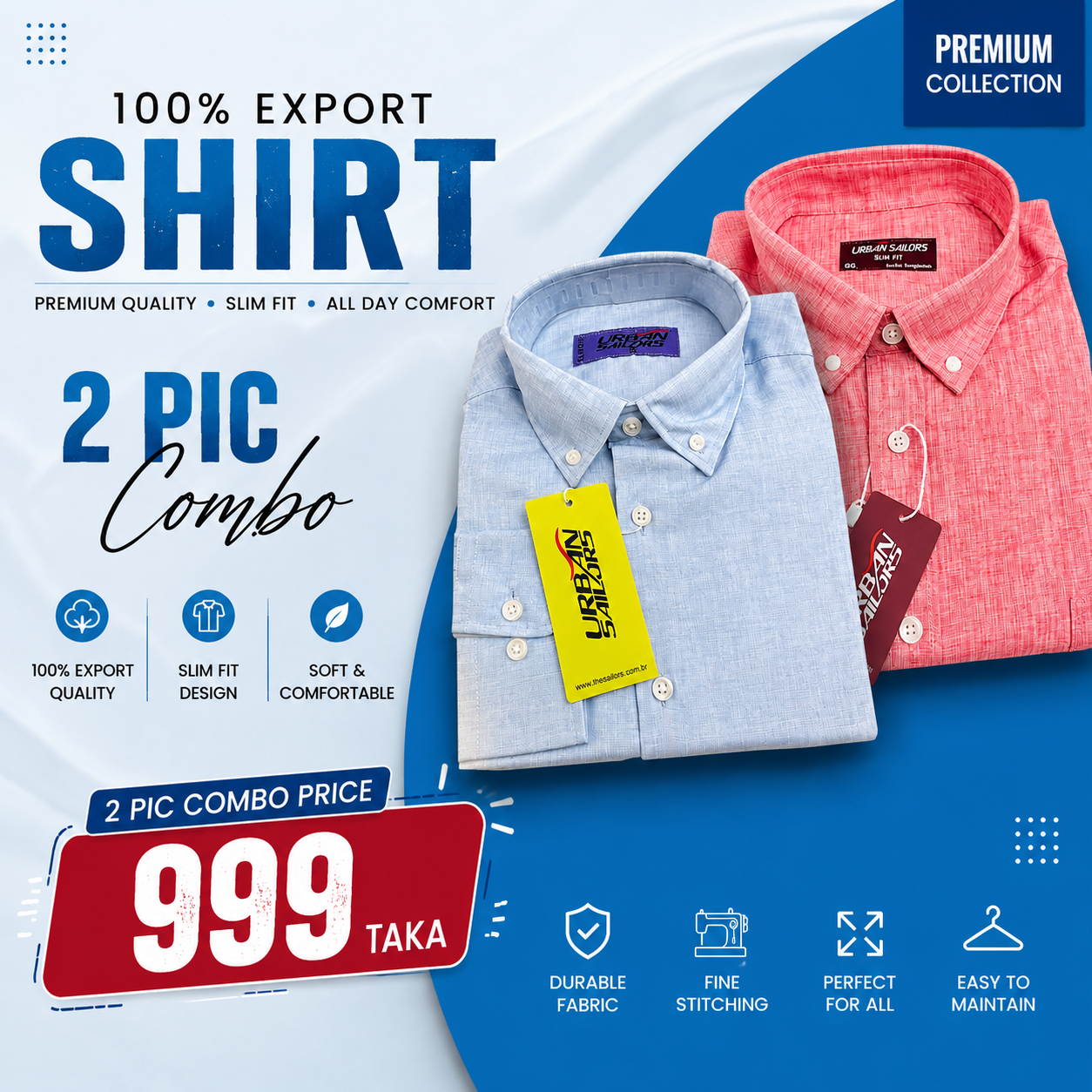 Product name : 100% export shirt
